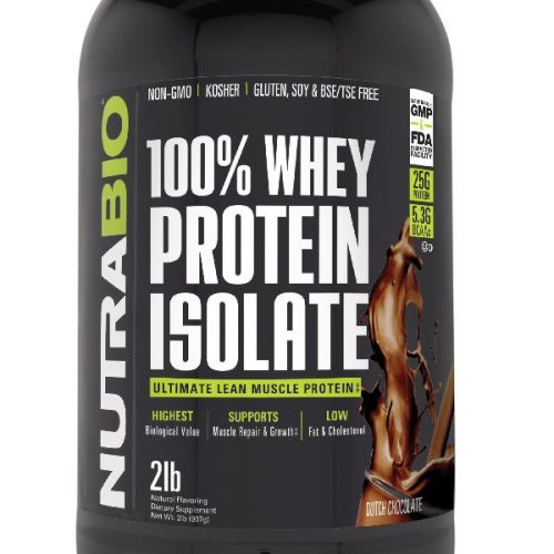 NutraBio Whey Protein Isolate | NutriFit Cleveland