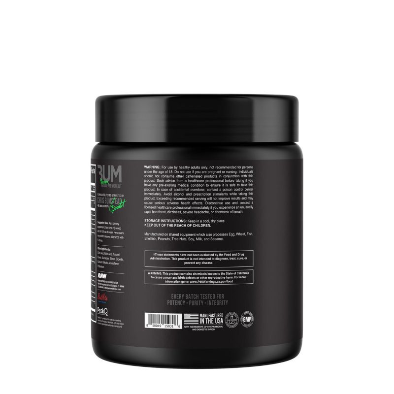 604704 RAW BUM Thuper Thavage Pre Workout White Cherry SIDE