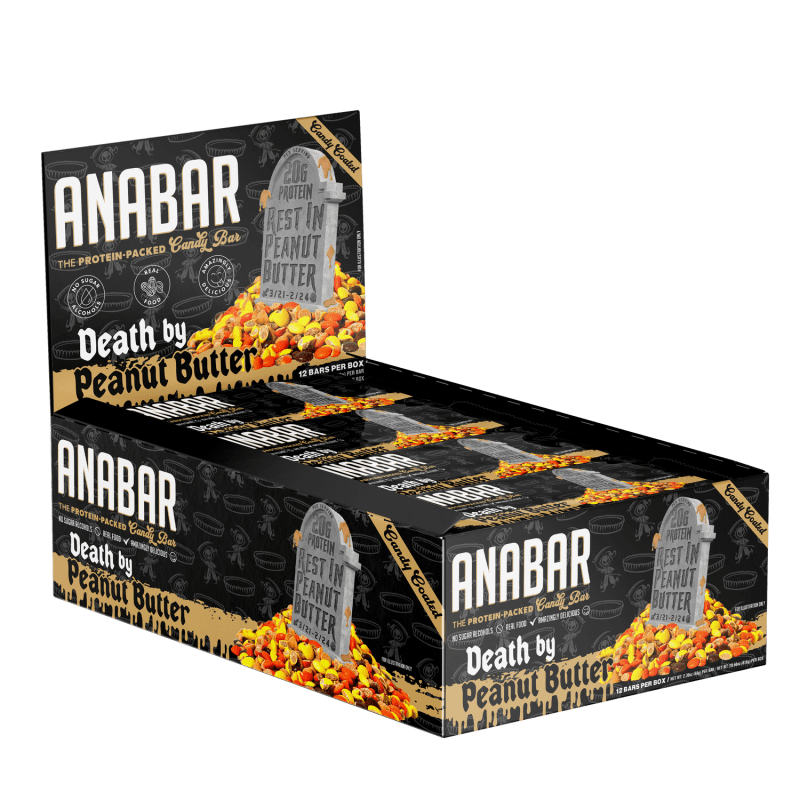 605807 Anabar DeathByPB Protein Bar 12pk Front