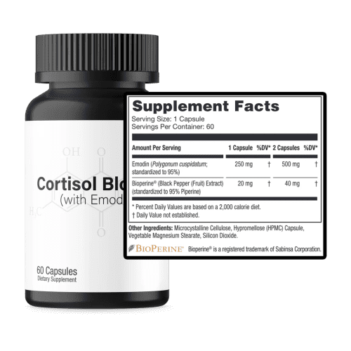 Cortisol Blocker With Emodin Supp Facts